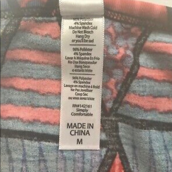 LuLaRoe New Multicolored Geometric Classic T Shirt Medium NWT - Picture 9 of 12